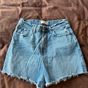 Women’s High-Rise Light Blue Denim Shorts